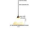 GobekUsa Blue Glass LED Pendant Lights Adjustable Hanging Lamp Luminaire