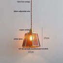 GobekUsa Blue Glass LED Pendant Lights Adjustable Hanging Lamp Luminaire
