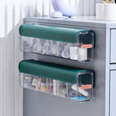 Ribbed teal data cable organizer box bedroom wall mounted storage by Decorbites