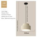 GobekUsa Cream Resin LED Pendant Light for Home Decor