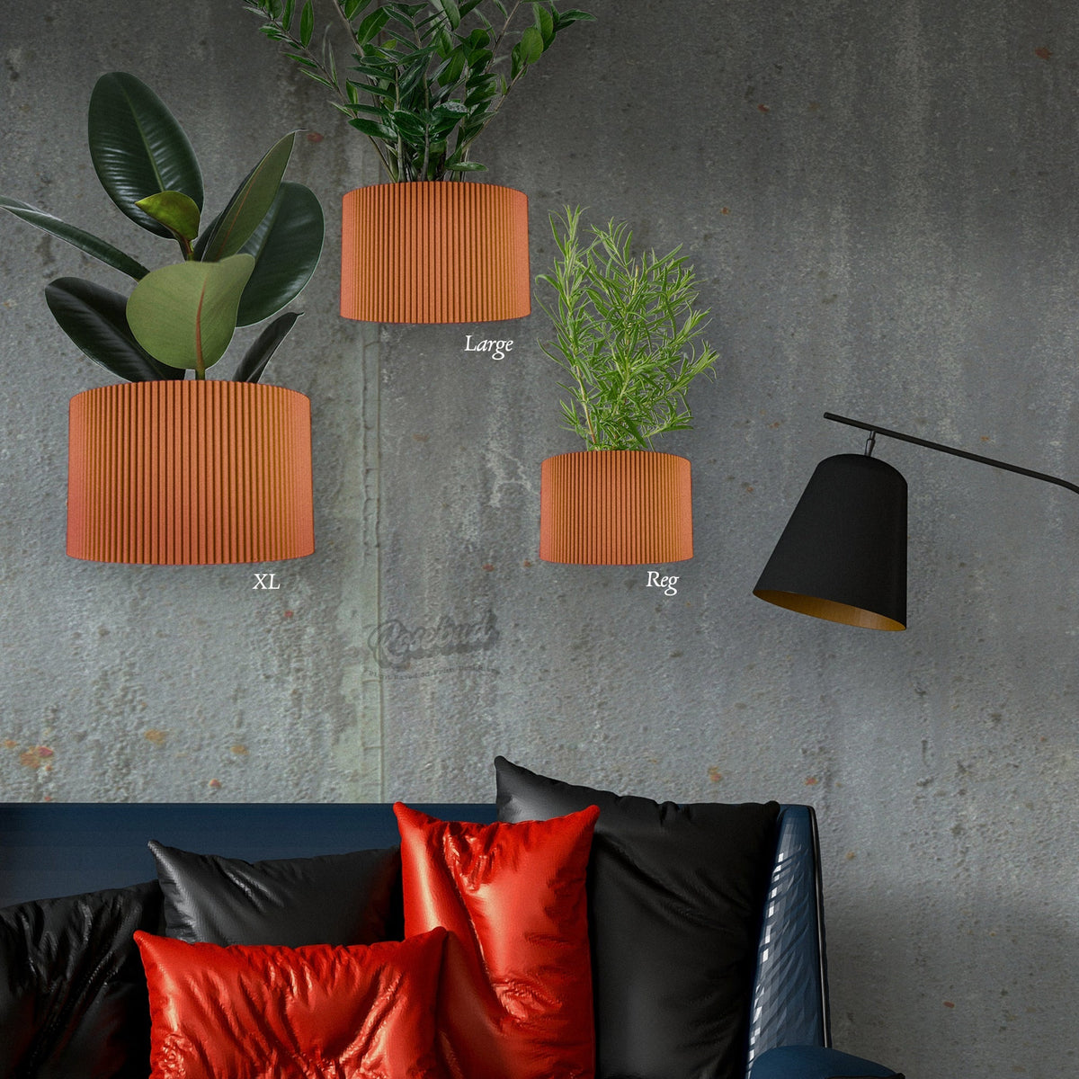 Ribbed Wall Planter, photo 9 of 19