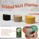 Ribbed Wall Planter