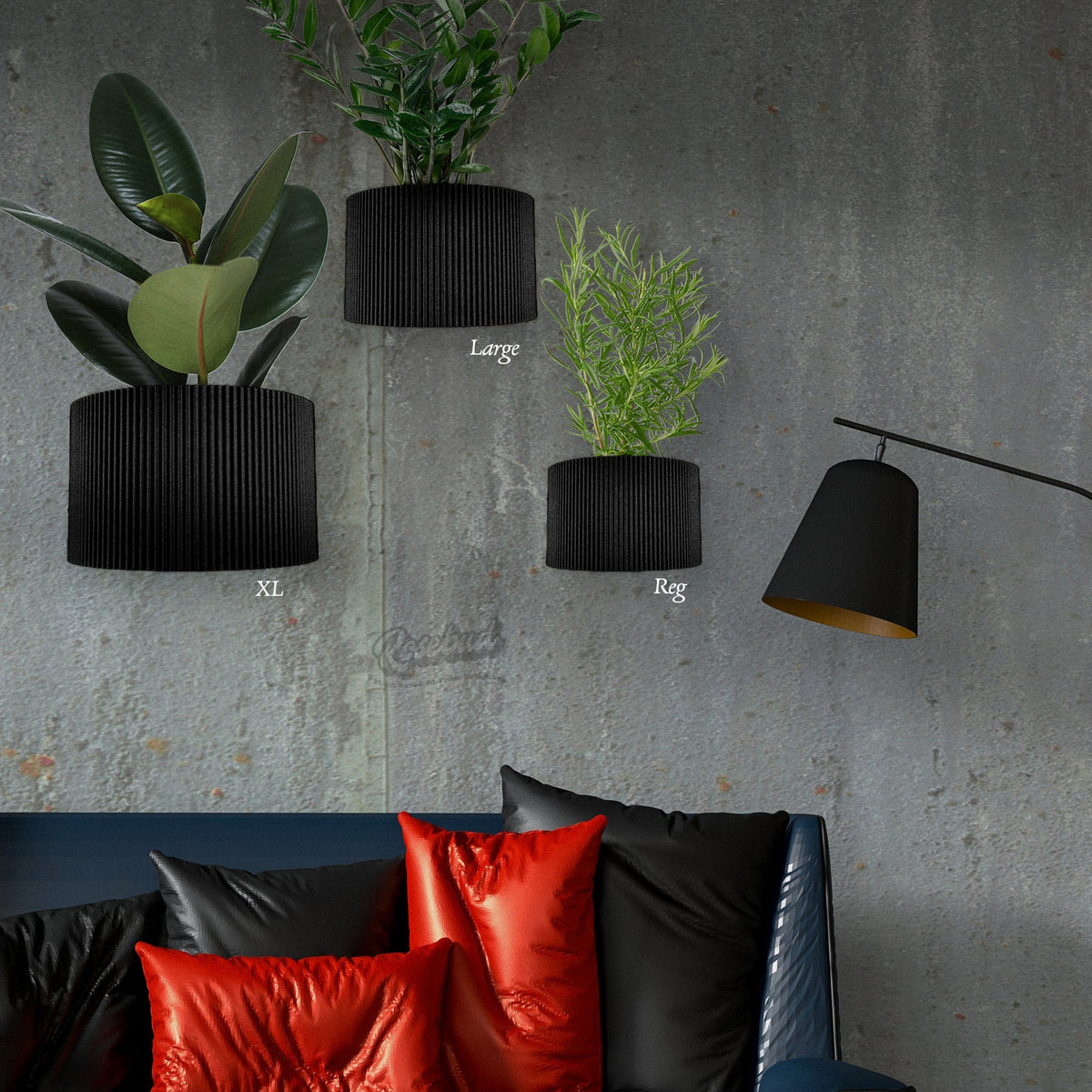 Ribbed Wall Planter, photo 7 of 19