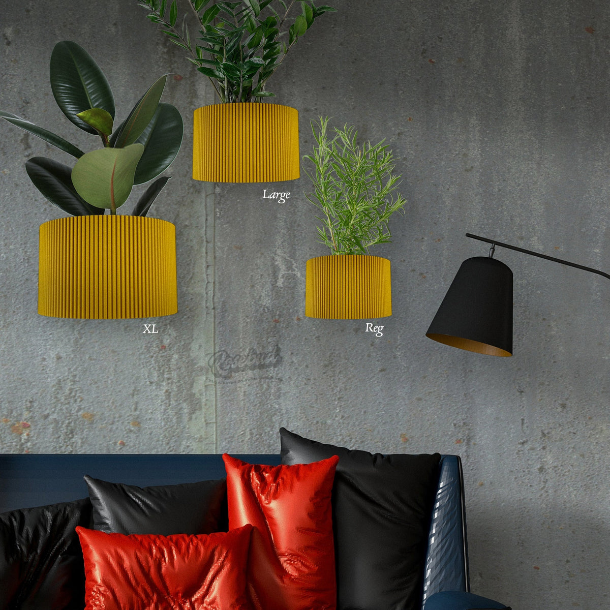 Ribbed Wall Planter, photo 2 of 19