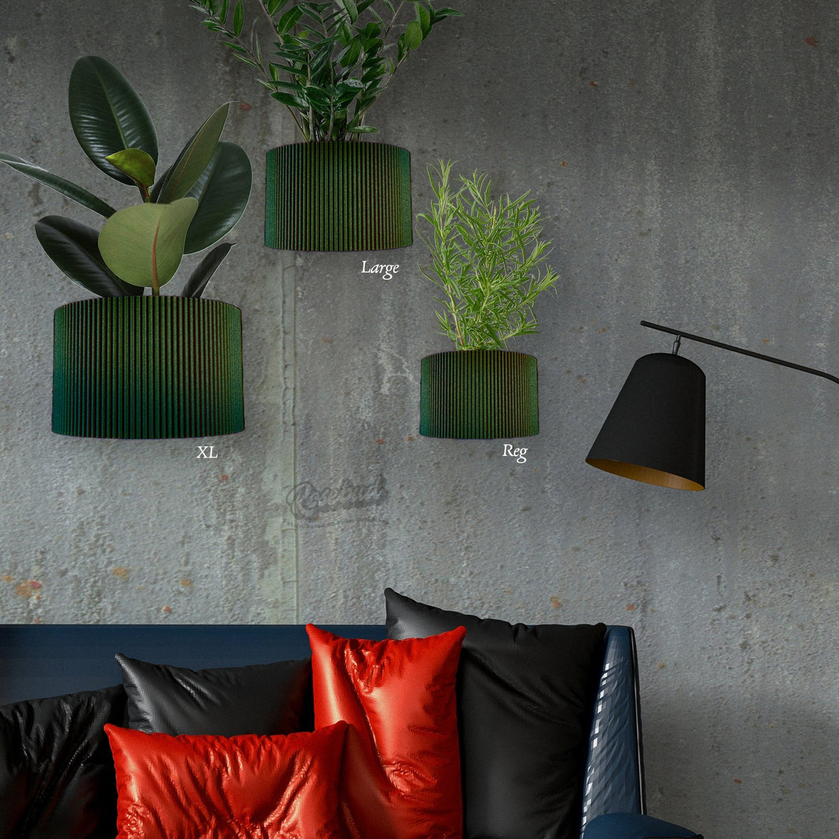 Ribbed Wall Planter, photo 8 of 19