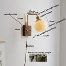 GobekUsa Ceramic Copper LED Wall Lamps Bedroom Bathroom Mirror Light Fixtures