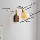 GobekUsa Ceramic Copper LED Wall Lamps Bedroom Bathroom Mirror Light Fixtures