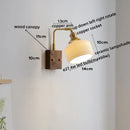 GobekUsa Ceramic Copper LED Wall Lamps Bedroom Bathroom Mirror Light Fixtures