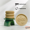 Ribbed Bubble Plant Pot With Drainage and Saucer