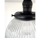 Modern Holophane Glass Ceiling Light