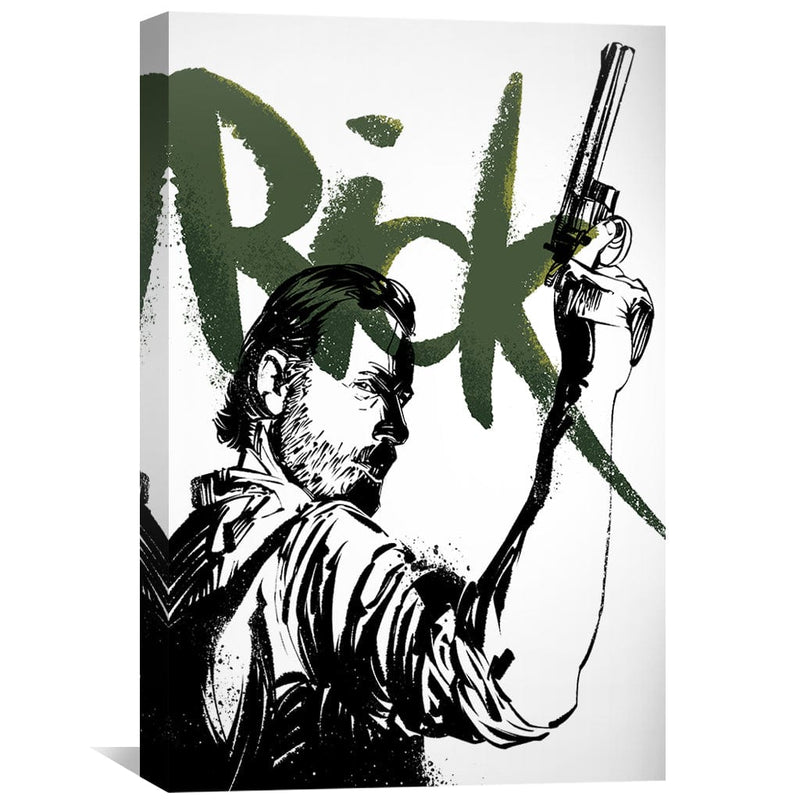 Rick Grimes The Walking Dead Canvas