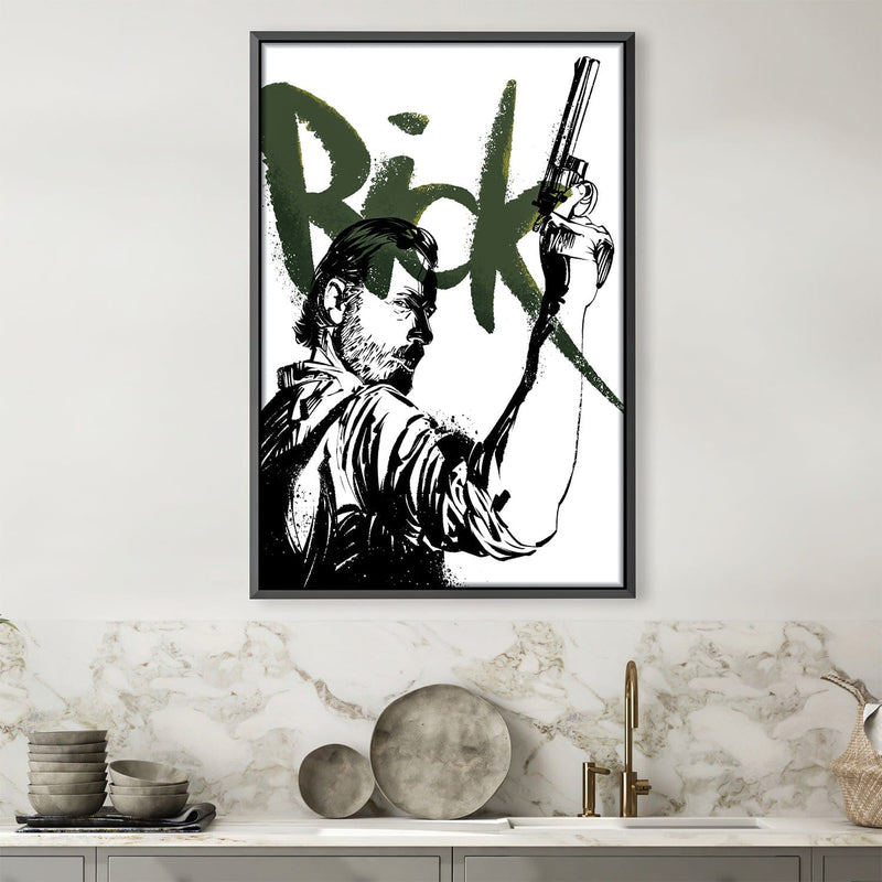 Rick Grimes The Walking Dead Canvas