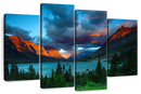 St. Mary Lake Dramatic Sunrise Wall Art
