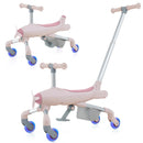 2-in-1 Kids Ride-on Push Car with LED Lighted Wheels by LJGDeals