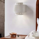 GobekUsa Cream White Resin Wall Sconce LED Light for Bedroom, Living Room, Study