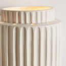 GobekUsa Cream White Resin Wall Sconce LED Light for Bedroom, Living Room, Study
