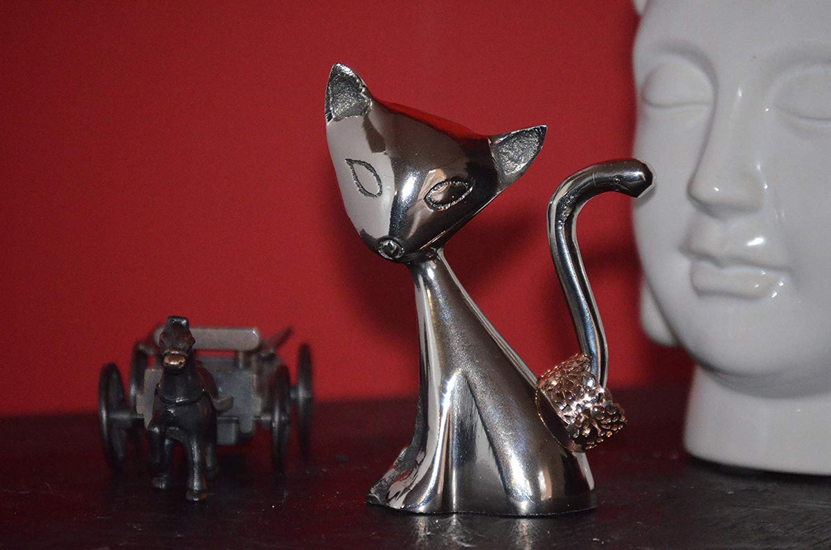 Vibhsa Cat Ring Holder (Silver), photo 5 of 7