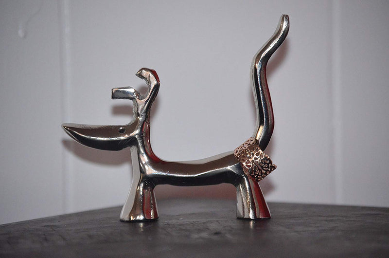 Vibhsa Dog Ring Holder (Silver Finish), photo 5 of 7