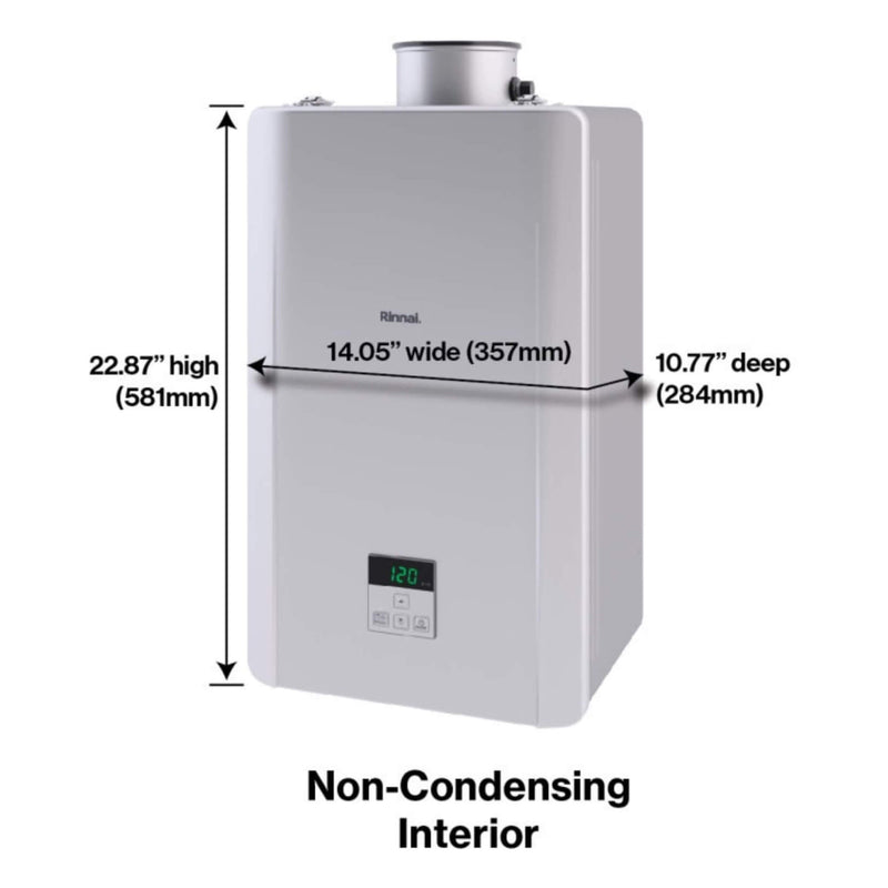 Rinnai 6.6 GPM Indoor 160k BTU Non Condensing Tankless Water Heater [351-RE160IN] (SAK84516)