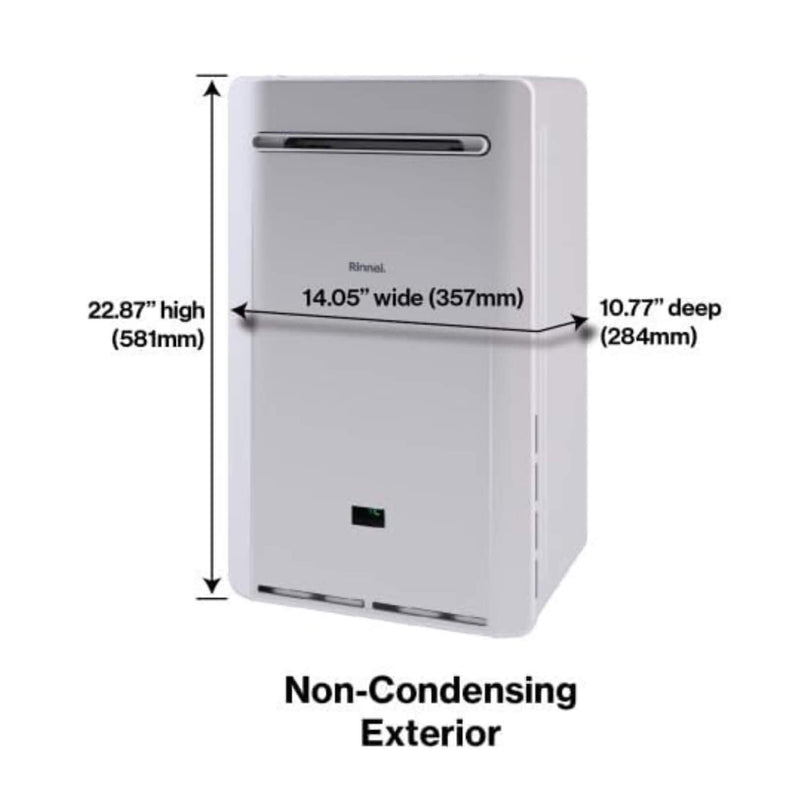 Rinnai 8.5 GPM Indoor 180K BTU Non Condensing Tankless Water Heater [351-RE180IN] (SAK39176)