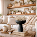 Modern Black Elevated Paulownia Wood Bowl Riser by Decor Steals