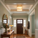 Alabaster Rivage Square Ceiling Lamp