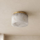 Round Rivage Alabaster Ceiling Lamp