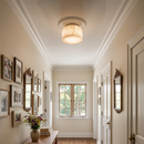 Round Rivage Alabaster Ceiling Lamp