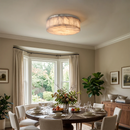 Round Rivage Alabaster Ceiling Lamp