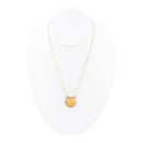 River Rocks Yellow Quartz and Golden Bronze Necklace