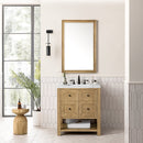 James Martin Breckenridge 30" Single Bathroom Vanity, Light Natural Oak