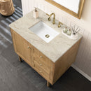 James Martin Laurent 36" Dual Mount Single Bathroom Vanity, Light Natural Oak
