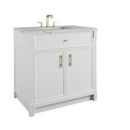 James Martin Bellshire 36" Single Bathroom Vanity, Bright White