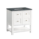 James Martin Breckenridge 30" Single Bathroom Vanity, Bright White