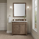 James Martin Bristol 36" Single Bathroom Vanity, Whitewashed Walnut