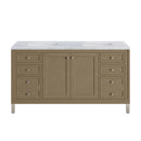 James Martin Chicago 60" Double Bathroom Vanity, Walnut Whisper