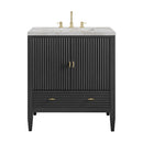 James Martin Myrrin 30" Single Bathroom Vanity, Carbon Oak