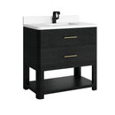 James Martin Lucian 36" Single Bathroom Vanity, Carbon Oak