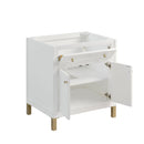 James Martin Chicago 30" Single Bathroom Vanity, Glossy White