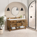 James Martin Malibu 60" Single Bathroom Vanity, Amber Birch