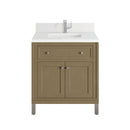 James Martin Chicago 30" Single Bathroom Vanity, Walnut Whisper