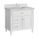 James Martin Lorelai 36" Single Bathroom Vanity, Bright White