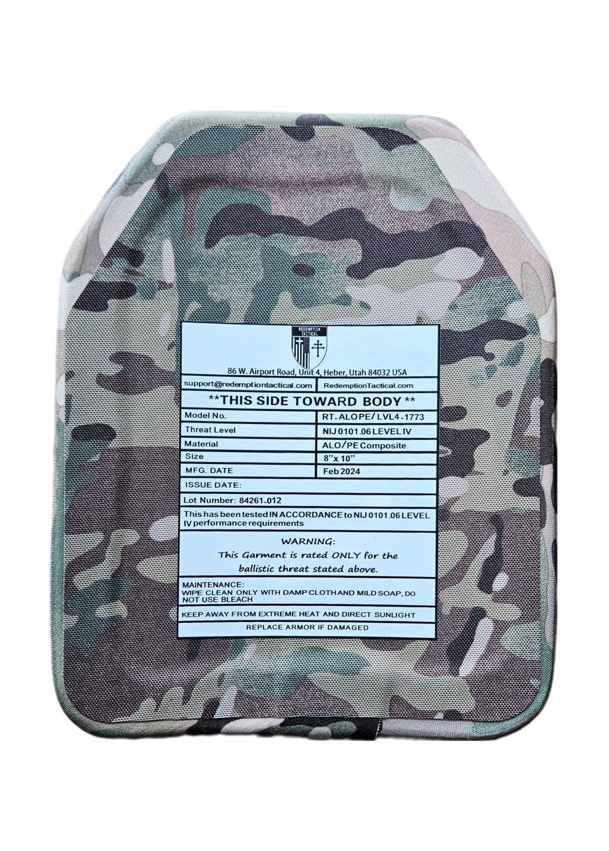 8x10 Level IV Recon 2.0 Armor Kit (Pair Level IV 8x10 Plates or Bundle 8x10 Plates +Recon 2.0 Carrier), photo 6 of 12