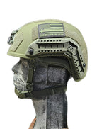 Ballistic Helmet RT2 High Cut Helmet: Tested to LEVEL IIIA (Included Arc Rails, Padding, Straps)