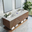 James Martin Marcello 72" Floating Double Bathroom Vanity, Chestnut