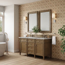 James Martin Brittany 60" Double Bathroom Vanity, Saddle Brown