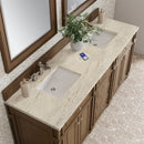 James Martin Bristol 72" Double Bathroom Vanity, Saddle Brown