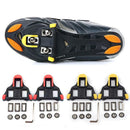 Road Bike Cycling Shoe Pedal Cleats Bicycle Accessories Road Bike Cleats For Cleats- Indoor Outdoor Spin Cycling Pedals Cleat & Bicycle Clips Set