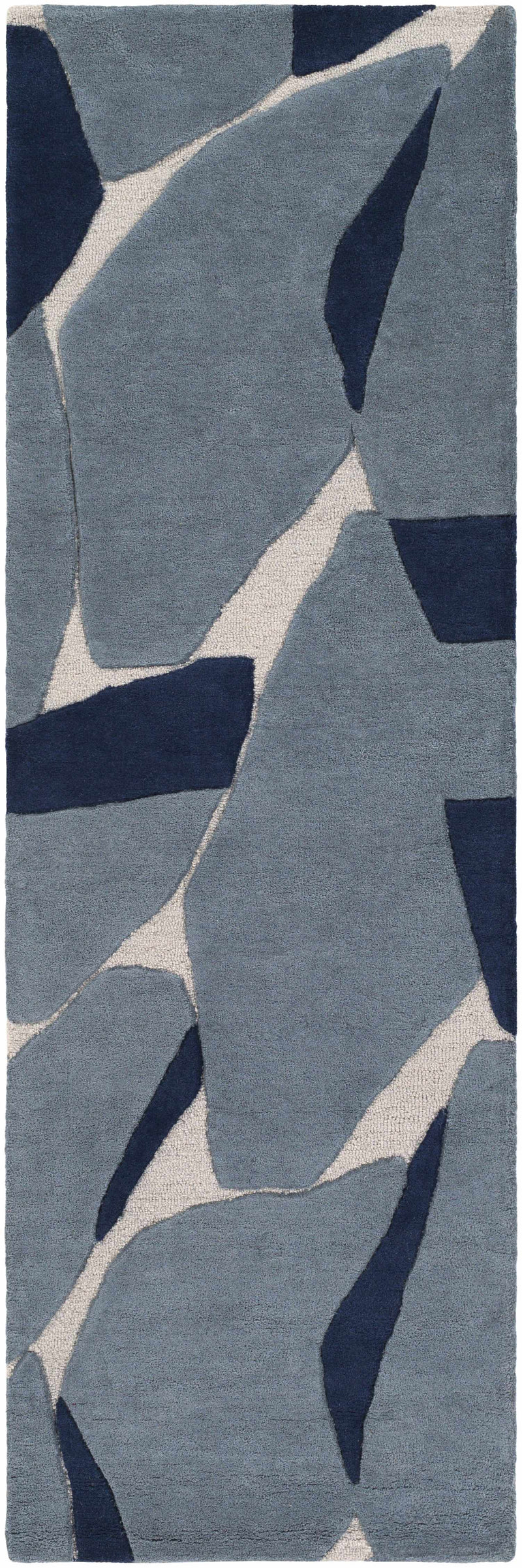 Robbins Modern Blue Wool Rug