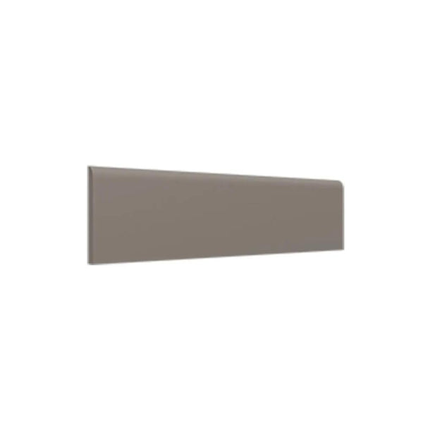 Roca Dark Gray Matte Bullnose Ceramic Moldings 3x12